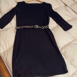 Talbots Black Dress size Small soft rayon 88%